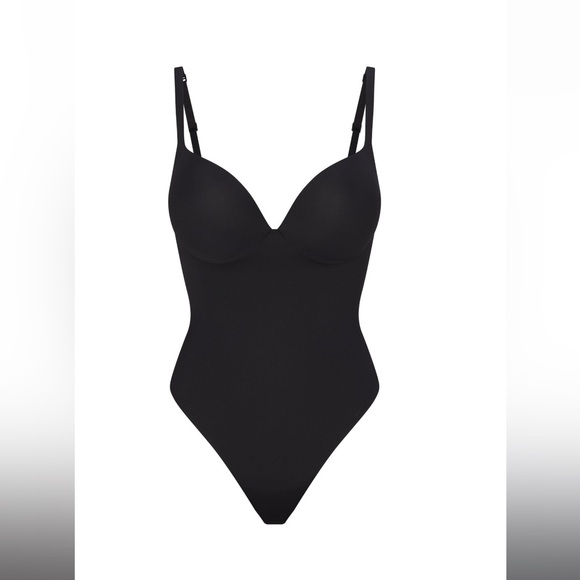 NWT SKIMS Push-Up Thong Bodysuit in Onyx - Picture 6 of 12